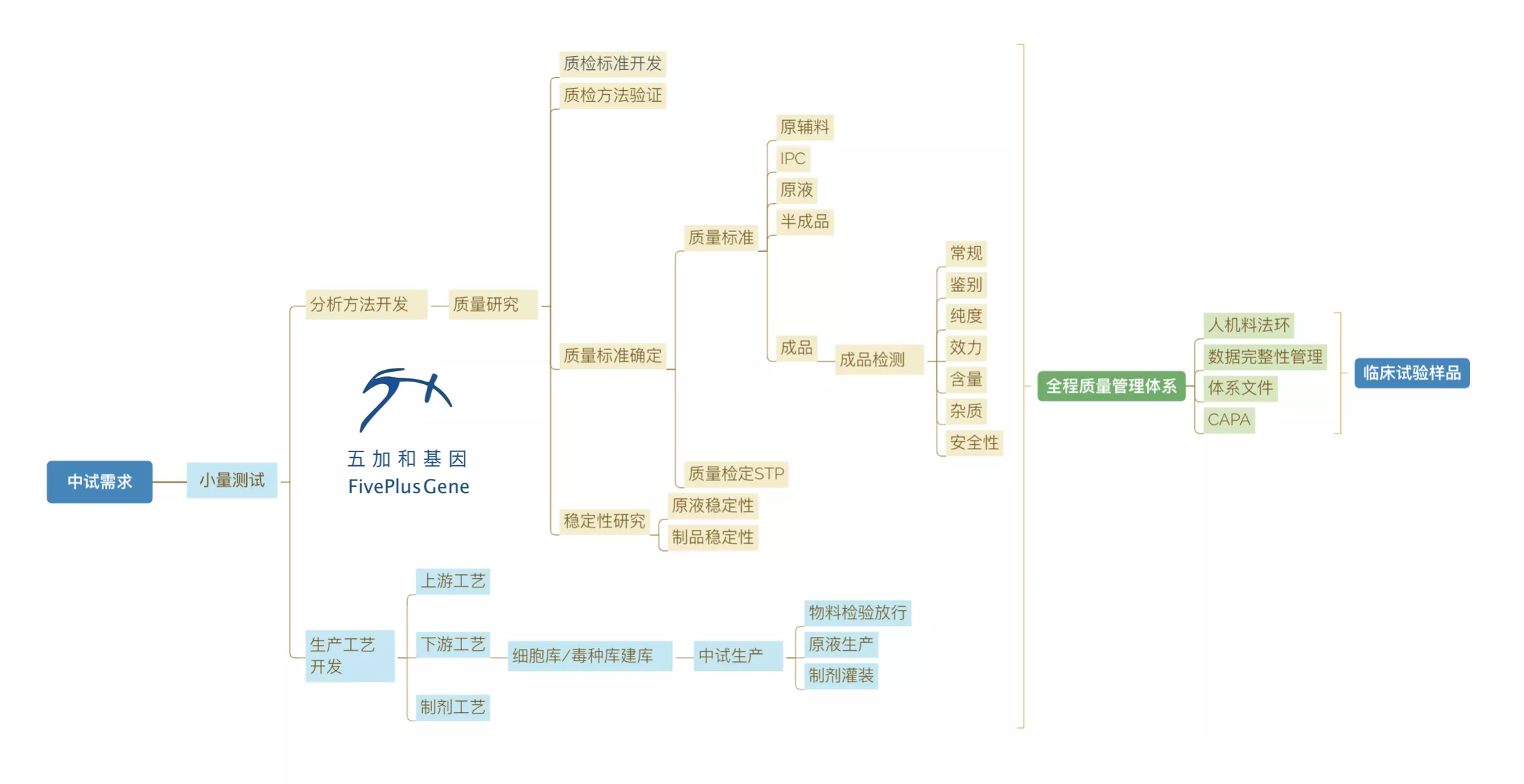 五加和基因全面项目管理体系